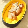 Kennele Pensje zmywalne dwustronne przez cały sezon dostępne w dużych i super dużych łóżkach dla psa Sofas Dom Doms Soft Wool Pet Dogs ciepłe koty łóżka S-XL Y240322