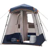 Tents and Shelters 2Rooms 2Persons Multipurpose Hydraulic Changing Tent Strong Shower Toilet Dressing Outside Movable WC Ice Fishing Outdoor Camp 240322