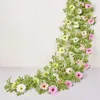 Decorative Flowers 1PC Simulation Wall Hanging Daisy Rattan Artificial Plant Sunflower Flower Vine Home Decor