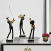 Golf Human Statue Resin Art Creative Sculpture Office Decor Accessories Modern Craft Cabinet Tabletop Figurines Home Decoration 240314