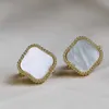 multiple colors designer earring mother of pearl Earring High Quality clover Earring for Women Classic Fashion Mini Earrings affordable luxury jewelry gift