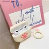 Earphone Accessories Cat Paw Cartoon for Airpods 1 2 Case Cute Soft Silicone Wireless Earphone Charging Cover for AirPods Pro Bluetooth Case HeadsetY240322