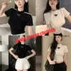 Designer Women Thirt Shirt Luxury Round Tops Tops Women Vestime Crop Top