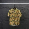 Stylish Hawaiian Designer Men's Casual Shirt Set Floral Alphabet 3D Printed Summer Beach Resort Beach Shirt Set Size M-XXXL #010