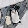 Bag Cartoon Panda Shape Shoulder For Girls Eye Catching Design Convenient Single Style Satchel