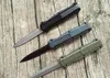 Нож 3300 INFIDEL OTF AUTO, 3,74 дюйма, стальное лезвие 440C, ручки из алюминиевого сплава/углеродного волокна, инструмент для кемпинга, тактические боевые ножи для самообороны BM 4600 3400 C07 A017