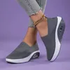 Vrouwen Wandelschoenen Running Mesh Schoenen Mode Platform Slip-On Sneaker Luchtkussen Gym Moderne Dansschoenen 240312