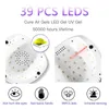 ネイルドライヤーUV LEDランプすべてのゲルマニキュアUV 39 PCS LED高速乾燥ネイルランプUV Cabine With Timer Smart Sensor 240318