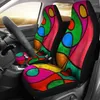 Housses de siège d’auto Bold Colorful Boho Loops Accessoires Cadeau pour sa couverture sur mesure Auto