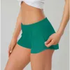 2024 lululemeni Mujeres Verano Yoga Hotty Hot Shorts Transpirable Secado rápido Ropa interior deportiva Bolsillo para mujer Pantalones Fiess Princess Diseño avanzado kgi668