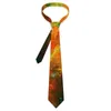 Laços coloridos estrelados nebulosa gravata galay impressão festa de casamento pescoço clássico elegante para homens colar personalizado gravata presente