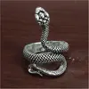 Anneaux de bande 100 pièces/lot exagéré Antique Punk Style Animal serpent anneau or argent noir mélange Hip Hop Rock mode fête bijoux Dhgarden Dhx72