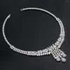 Necklace Earrings Set 2024 Luxury 4PCS Dubai Bridal Jewelry For Women Wedding Party Zirconia UAE Bride Jewellery Sets