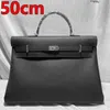 Designer Bag 50cm Large Real Leather Oneonone Capacity Travel Mens Hand Have Logo