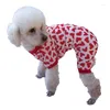 Dog Apparel KX4B PET ROMPER for Cat Dogs Autumn Spring Pullover Shirt ملابس دافئة Bichon Chihuahua