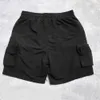 Herren-Shorts für den Sommer, schwarz, Jogger für Militärgüter, lockere Passform, geeignet zum Tragen von Sportbekleidung, kurzärmlige Straßenkleidung mit neun Taschen, J240322