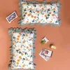 2pcs born Pillow Case Cotton Soft Skin Breathable Baby Sleeping Pillow Anti-dirt Protective Case Washable Lace Pillow Case 240315