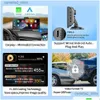 CAR DVR CAR DVRS DVR DASH CAM 10,26 tum 4K 2160p CarPlay Android Video Drive Recorder Stream Dashcam Truck Camera 5G WiFi GPS AUX DRO OTKCQ