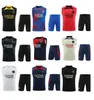 23 24 män barn Psges Tracksuit Mbappe Paris sportkläder Training Suit Short Sleeved Suit Football Soccer Jersey Kit Uniform Chandal Sweatshirt Sweater Set