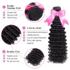 Wigs ISEE HAIR Brazilian Deep Curly Human Hair Bundles Nature Color 1/3/4 Bundles Hair Weave Deep Wave Hair Extensions Free Shipping