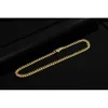 Aangepaste mannen hiphop Cubaanse ketting vrouwen basic punk roestvrijstalen kinketting goud vintage