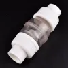 Anslutningar I.D 25mm 32mm Transparent Kontrollventil UPVC One Ways Non Retur Ventil Pipe Connector Aquarium Garden Irrigation Watering Fiting