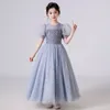 Flower Girl Party Christmas Gala Weddings Ceremony Dress Up Childrens Luxury For Eid Evening 6 till 9 12 Years Long Fairy Dresses 240318