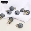 10 pezzi rotondi clip del pacifer baby silicone clip fai -da -da -te porta a catena fittizio per bambini in modo così soft clips per giocattoli allattanti 240322 240322