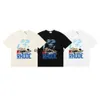 T-shirts pour hommes Marque T-shirt Hommes Casual Couple Racing Lettre Imprimé Mode Lâche Hip-Hop H240401XBJ6