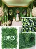 Decorative Flowers 10pcs Artificial Plants Grass Wall Backdrop Wedding Boxwood Hedge Panels Fence Greenery Walls Decor9413963