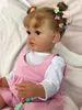 NPK 55CM Full Body Silicone Waterproof Toddler Girl Doll Princess Betty Lifelike Sof Touch 3D Skin Multiple Layers Painting 240312