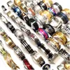 Anillos de banda Bk Lotes 30 unids Tamaño grande 19 20 21 22 2M Mens Acero inoxidable Top Mix Moda Venta al por mayor Joyería Drop Entrega R Dhgarden Dhxrh