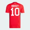 Pays de Galles 24 25 Jerseys de football Wilson Bale Allen Ramsey 2024 Shirt de football de l'équipe nationale Brooks Johnson Home Red Away Yellow Man Kids Kit