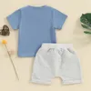 Clothing Sets Baby Boy Summer Clothes Little Dude Letter Printed Short Sleeve T Shirt Shorts With Pockets Toddler 2 Piece Outfitss