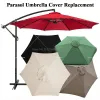 Nets Patio Cloth Garden Umbrella Replacement Cloth Waterproof Beach Hexagonal Canopy Outdoor Garden UV Protection Parasol Replacement