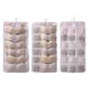 Storage Bags Bra Organizer For Closet Muti-Pocket Underwear Non-woven Cloth Space Saver Bag Lingerie