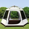 Zelte und Unterstände Vollautomatisches kleines UV-Zelt mit sechseckiger Aluminiumstange, Outdoor-Camping, großer Raum, Markise für 3–4 Personen, Gartenpergola, 245 x 245 x 165 cm, 240322