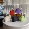 Bolso de diseñador de lujo para mujer, bolso de concha, bolso de noche, bandoleras de piel amla bb, bolso cruzado nano a la moda con caja