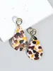 Dangle Earrings AENSOA Unique Abstract Pattern Waterdrop Polymer Clay For Women Geometric Pendientes Drop Handmade Jewelry