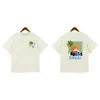 Männer T Shirts Qualität Sommer Baumwolle Strand Print Sport Shirt Männer Kurzarm Laufende Tees Lose Übergroßen Jungen