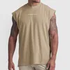 Gymmen Mens Fitness Quick Dry Tank Top Jogging ärmlös skjorta andningsbara sportväst undertröja som kör casual Vest Male 240322