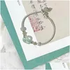 Bracelets de charme réglable Double anneau à la main tressé corde bijoux mode bracelet pour femmes filles livraison directe Otyce