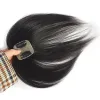 Toppers 5x5 cm clip in capelli umani colpi vergini europei europei mini topper capelli da donna per diradamento marrone nero naturale nero