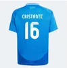 2024 BONUCCI ITALYS Camisas de futebol em casa 24 25 JRGINHO INSIGNE VERRATTI homens kit infantil CHIESA BARELLA finais CHIELLINI Pellegrini CAMISAS DE FUTEBOL Imóveis