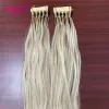 Extensions 6D Hair Extension 100% Real Human Hair Extension Straight Brazlian Fusion Human Hair 2nd Generation 5 Rows 6D Human Virgin Hair