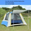 Tentes et abris Tente touristique pour 3 à 4 personnes, grand espace, protection solaire imperméable, Wigwam 190T, Ventilation sur quatre côtés, tentes de Camping en plein air pour barbecue 240322