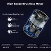 Findigitヘアドライヤー、110000 rpm rpm Brushless Motor Diffuserによる2〜6分の高速乾燥ブロードライヤー、2億個から滑らかなイオン、4温度3速度3速度