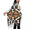 Lenços Personalizado Impresso Kabyle Cerâmica Geométrica Ornamento Cachecol Mulheres Homens Inverno Quente Amazigh Berber Xales Wraps