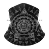 Berets Black Mandala Beanies Knit Hat Visionary Entheogenic Buddhist Buddha Brimless Knitted Skullcap Gift