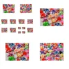 Bagues de bande 100pcs Mix Fleur Filles Enfants Enfants Fête d'anniversaire Cadeau Bijoux en gros Lots Drop Livraison Bague Dhgarden Dhxgi